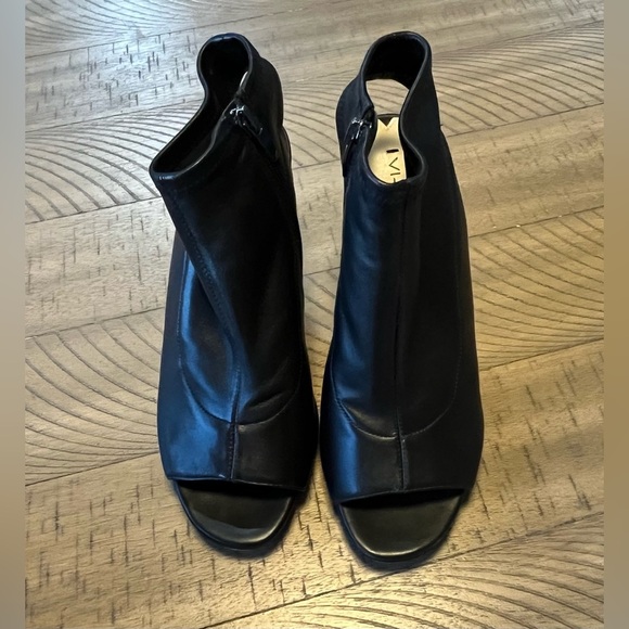 Via Spiga 'Seraphina' Peep Toe Sandal 8.5 Black - Picture 5 of 6